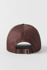 Satin Off-Duty Cap - Brownstone