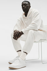 Unisex Half-Crew Scrunch Sock - Ivory