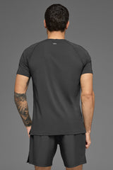 ALO Vapor Crewneck Short Sleeve - Anthracite