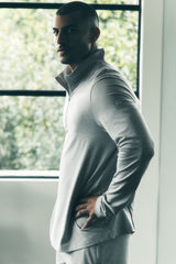 Conquer 1/4 Zip Reform Long Sleeve - Athletic Heather Grey