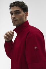 Light Weight Takeaway Track Pullover - Garnet