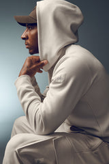 Waffle Lounge Hoodie - Bone