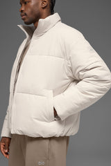 Stretch Woven Street Puffer - Bone
