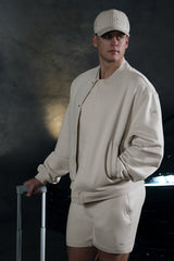 Renown Varsity Jacket - Bone