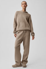 Scholar Hooded Sweater - Gravel