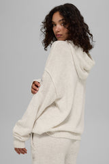 Wool Cashmere New Class Hoodie - Bone Heather