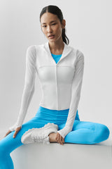 ALO Softsculpt Superset Full Zip Jacket - White
