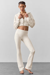 Airbrush High-Waist Bootcut Legging - Ivory