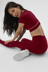 ALO Softsculpt High-Waist Legging - Summer Romance Red
