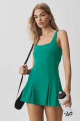 ALO Softsculpt Topspin Tennis Dress - Emerald Isle