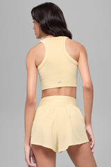 Seamless Delight High Neck Bra - Candlelight Yellow