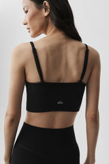 Seamless Modal Ribbed Delight Bralette - Black
