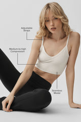 Seamless Modal Ribbed Delight Bralette - Ivory