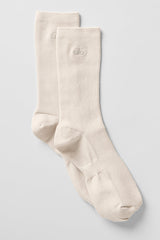 Unisex Half-Crew Understated Sock - Bone