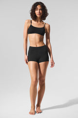 Sheer Glow Boyshort - Black
