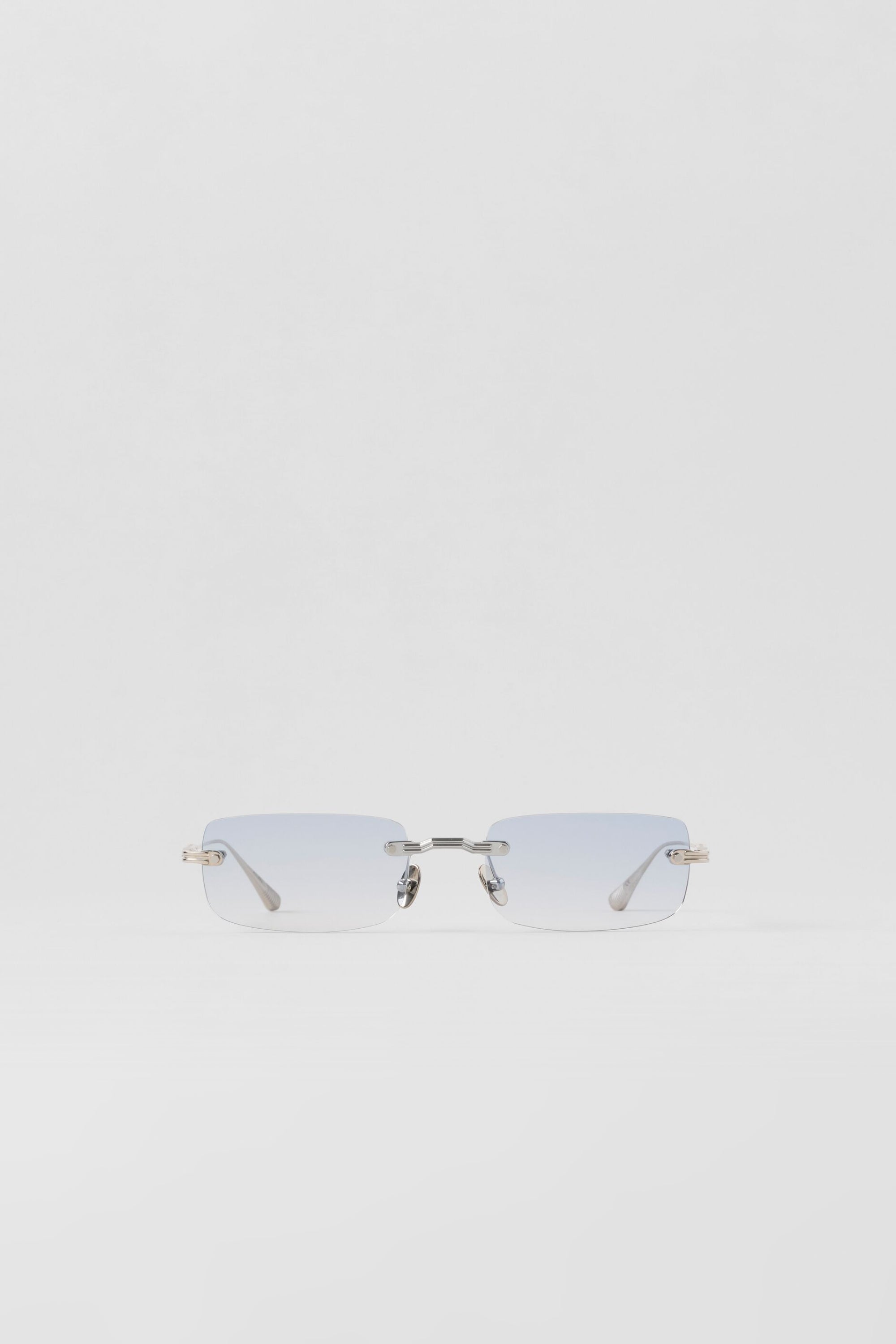 ALO Wire Sunglasses - Chrome/Blue Gradient