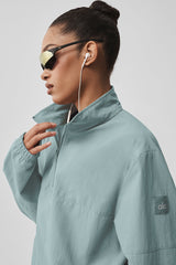 Light Weight Takeaway Track Pullover - Desert Sage