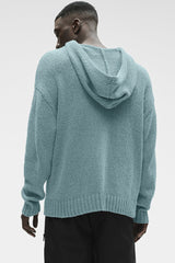 Textured Knit Hoodie - Desert Sage
