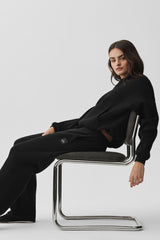Scholar Straight Leg Sweatpant - Black