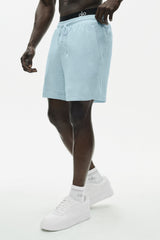 7" Linen Jersey Coastal Short - Seaside Blue