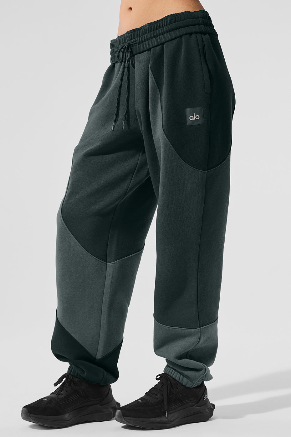 Make Waves Sweatpant - Charcoal Green Tonal