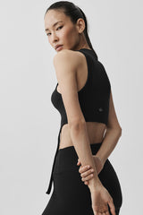 Wellness Rib Flaunt Tank - Black