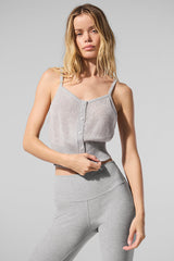Sheer Cashmere Tank - Athletic Heather Grey