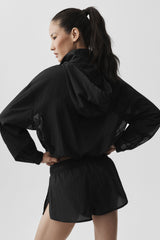 1/4 Zip Go Time Pullover - Black