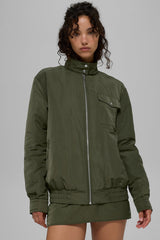 Work It Bomber - Green Olive
