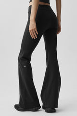 Airbrush Low-Rise Flare Legging (Regular) - Black