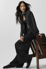 High-Waist Dreamscape Trouser (Regular) - Black
