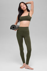 ALO Softsculpt High-Waist Legging - Green Olive