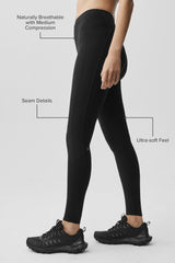 ALO Softsculpt High-Waist 7/8 Superset Legging - Black