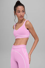 Airbrush Heart Throb Bra - Candy Heart Pink/White