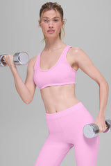 Alosoft Center Stage Bra - Candy Heart Pink
