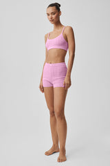 Pointelle Sweater Be Mine Bra - Candy Heart Pink
